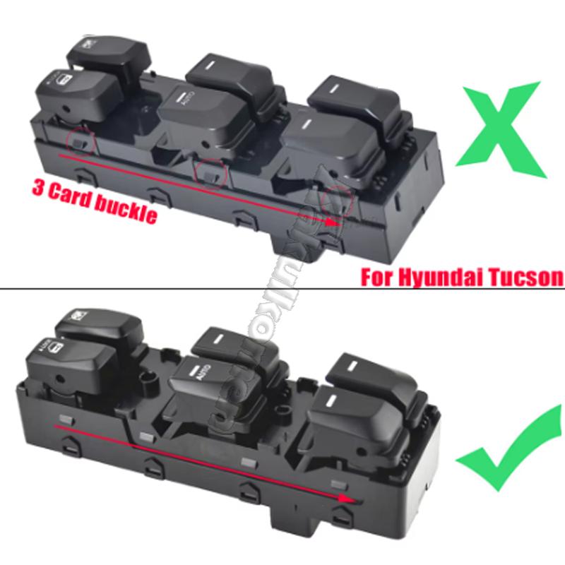 93571-2S000 935712S000 LHD Front Left Master Power Window Control Switch Blue Light For Hyundai Tucson IX35 2010 2011 2012 2015