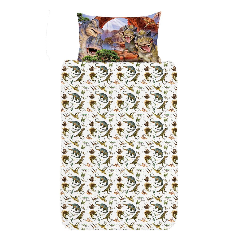 Selfies Dinosaurs Reversible Duvet Set