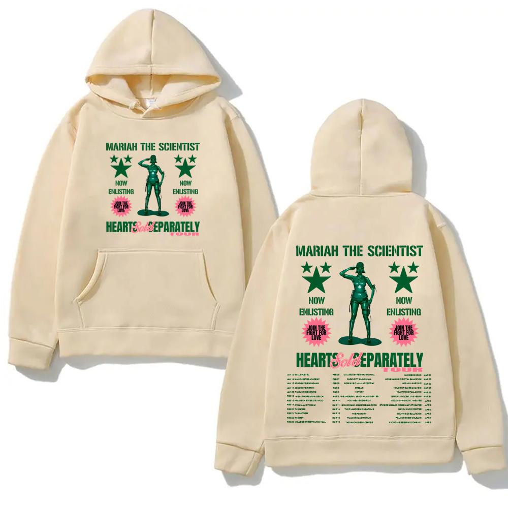 Mariah The Scientist Hearts Sold Separately Tour 2026 Hoodie with Pocket  Sweatshirt Long-sleeved Simplicity Men/women Pullover