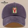 PC Hummer-Print Baseballkappe Roter Hummer Grünes Akzentdesign Leichter atmungsaktiver Hut für Männer Frauen Verstellbarer Snapback