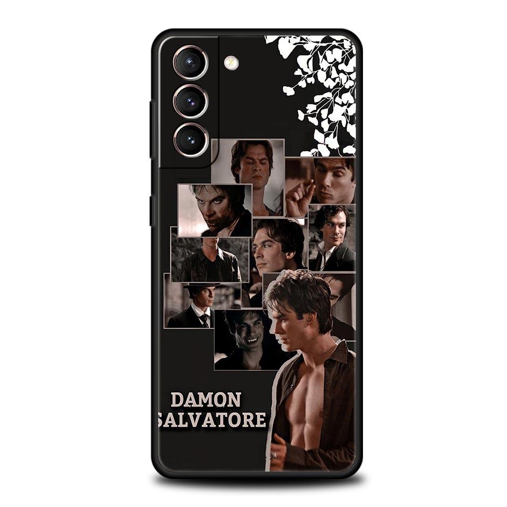 

The Vampire Diaries Damon Phone Case For Samsung Galaxy S24 S23 S22 Ultra S20 S21 FE 5G S10 S9 Plus S10E S8 S7 Silicone Cover Samsung S23