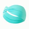 Stretchy Wide Cross Knot Headband for Women Soft Elastic Hair Comfortable Turban Style Wrap for Daily Use Yoga Sports Running