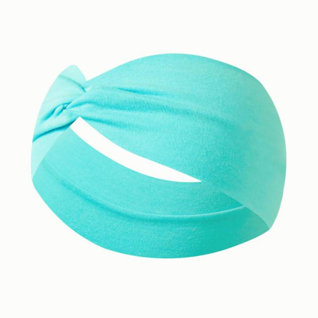 Stretchy Wide Cross Knot Headband for Women Soft Elastic Hair Comfortable Turban Style Wrap for Daily Use Yoga Sports Running