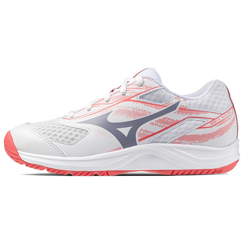 Mizuno BREAK SHOT 5 Jr.AC Amortizare, Pantofi de tenis rezistenți la uzură Unisex Alb Portocaliu Mizuno 61GA255561