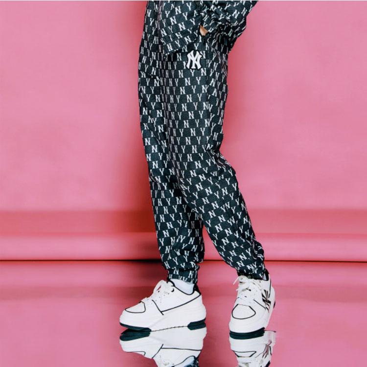 New MLB Casual Pants Unisex Black 3AWPM0121-50BKS