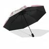 Kitty, Bow Themed Automatic Opening and Closing Umbrella, Brightly Colored 8-rib Portable Umbrella, Suitable for Men and Women, A Perfect Gift for Chr