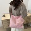 Solid Color Shoulder Bag Retro Winter Lazy Style Large Capacity Bag Crossbody