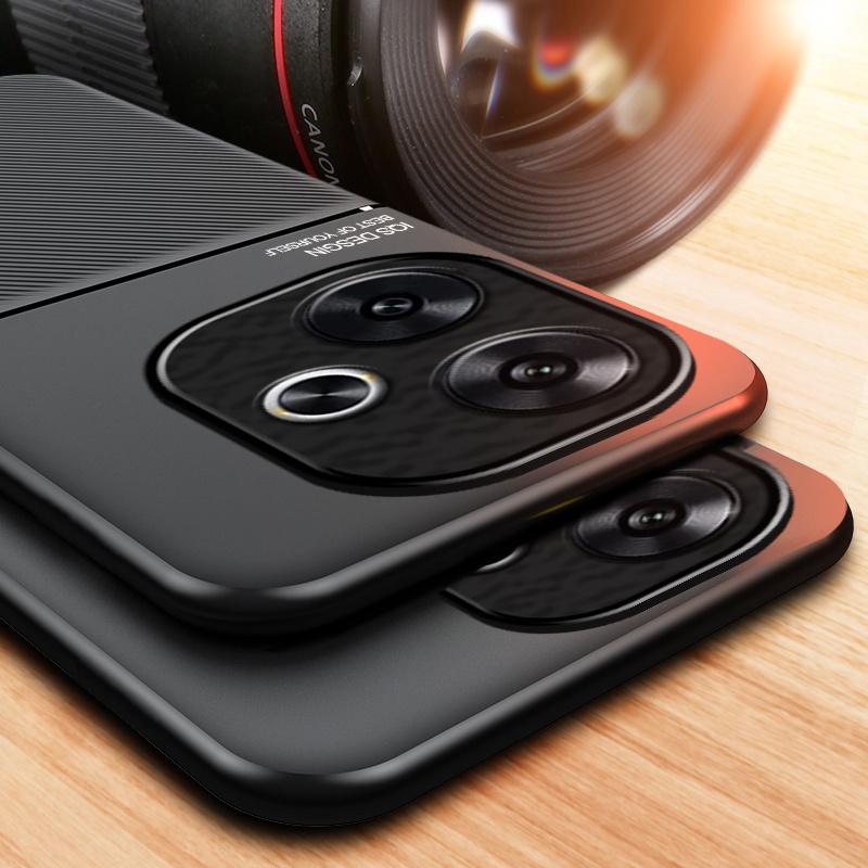 For Xiaomi Poco F6 5G Case Car Magnetic Holder Silicone Back Cover for Poco F6 F 6 6F PocoF6 5G Leather Texture Phone Fundas