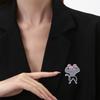 Mouse Fitness Brooch Cartoon Animal Metal Badge for Men and Women Dumbbells Mouse Driving Clothes Bag Scarf Accessories Brooch