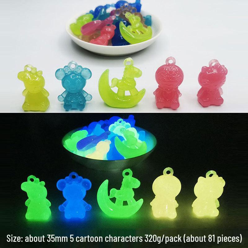 Colorful Mini Acrylic Milk Bottle Cartoon Ornaments - Cute Handmade DIY Decorative Accessories