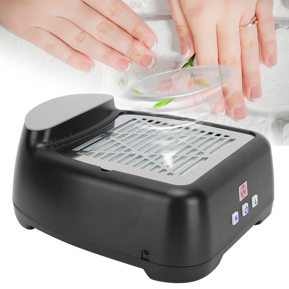 30W Adjustable Nail Dust Collector Strong Suction Nail Art Vacuum Cleaner Manicure ToolUK Plug