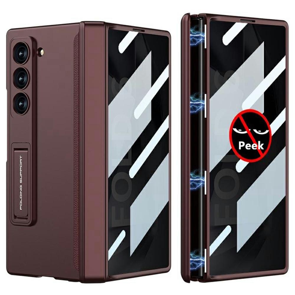 GKK For Samsung Galaxy Z Fold6 5G Case Magnetic Hinge Hard PC Phone Cover with Privacy Screen Film