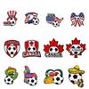 Football Series Enamel Pins Flag & Letter Alloy Badges for Clothing Bags Backpacks Decorative Fan Gifts Accessories