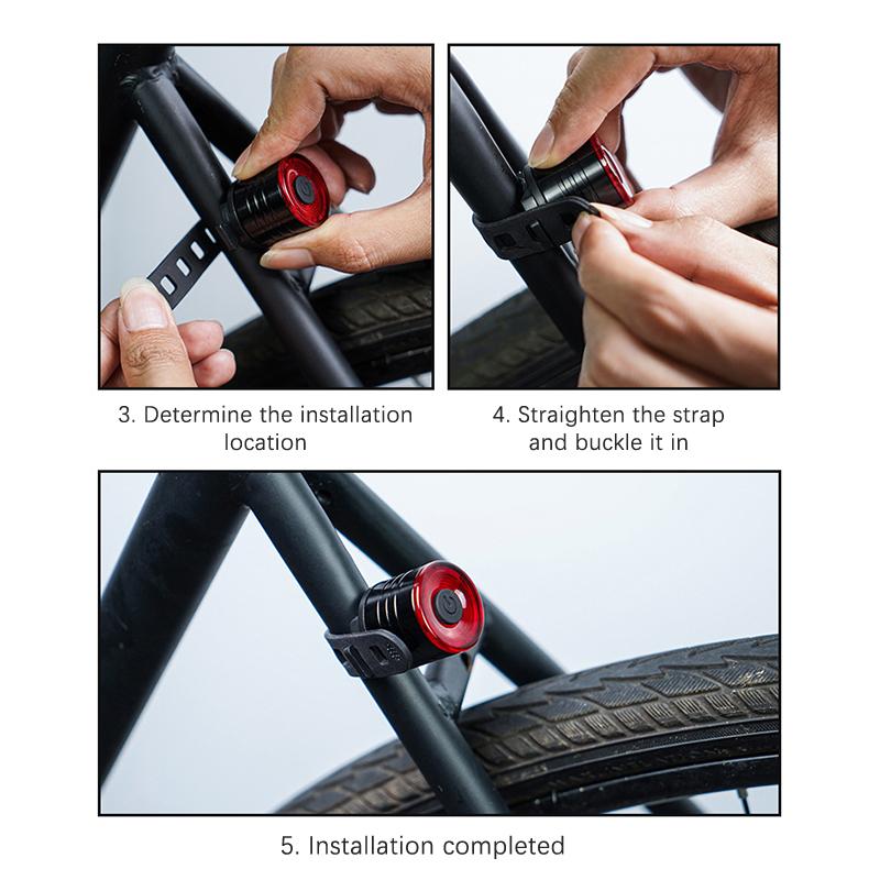 Fahrrad Rücklichter Aluminiumlegierung Helmlichter Nachtfahrt Warnlichter Mountainbike Led Frontlichter Rücklichter