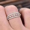 CopperFinger Rings for Women Dazzling White Cubic Zirconia Wedding Marriage Party Ring Fashion Jewelry