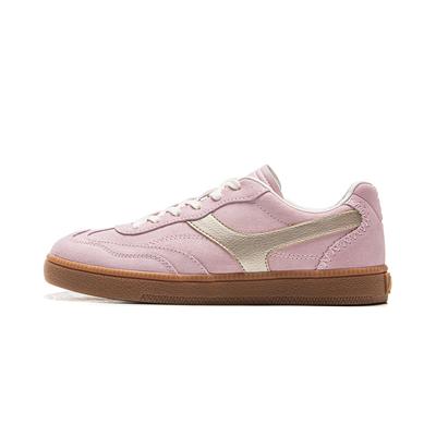 Li Ning Yunchuan Abrasion Resistant, Lightweight, Balanced Low Top German Army Trainers Women's Sheer Pink AGCV100-3