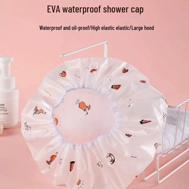 Dámská zesílená vodotěsná koupací čepice - Roztomilý domácí kryt na hlavu