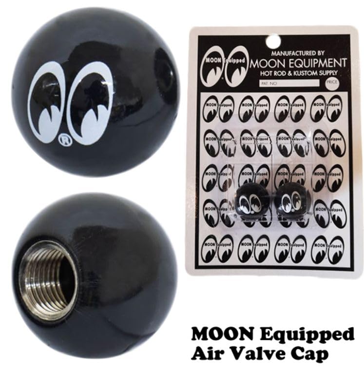 MOONEYES Air Valve Cap Equipped Set of 2_AC-AA111MQ-MON