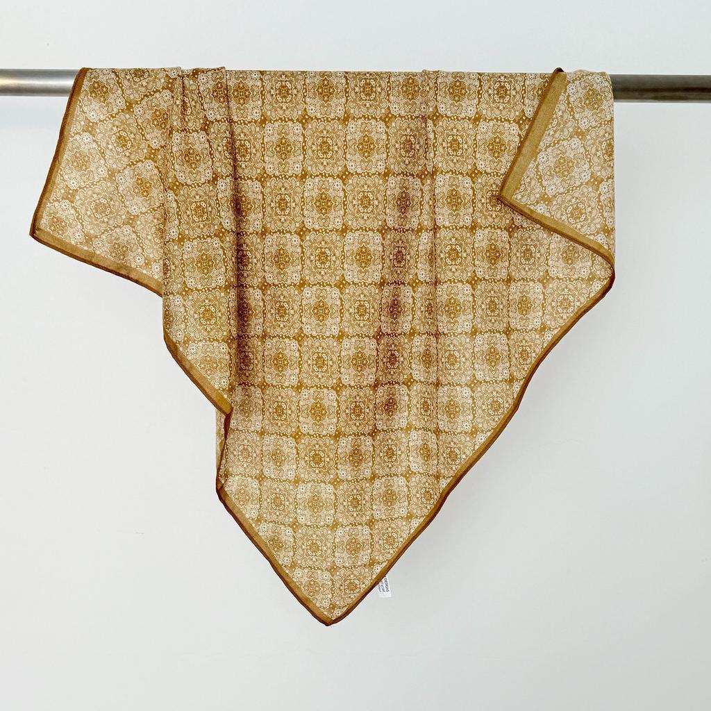 Ethnic Style Retro Checkered Printed Square Scarves Cross-border Fashionable Women's Design Clothing Matching 70 Wholesale