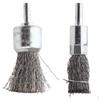 2pcs 6mm Shank Stainless Steel Crimped Wire Brush Rotary Tool