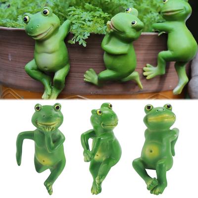 Sázecí žabka Figurka Pryskyřice Žába Květináč Dekorace Květináč Hrana Závěsná žába pro zahradní hrnkové rostliny Bonsaje