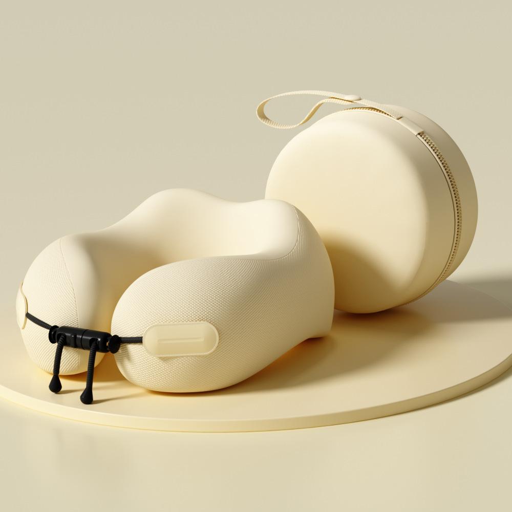 Luxury Travel Neck Pillow Memory Foam Ergonomic Design for Airplane Train Car Support Portable Sleeping Pillow