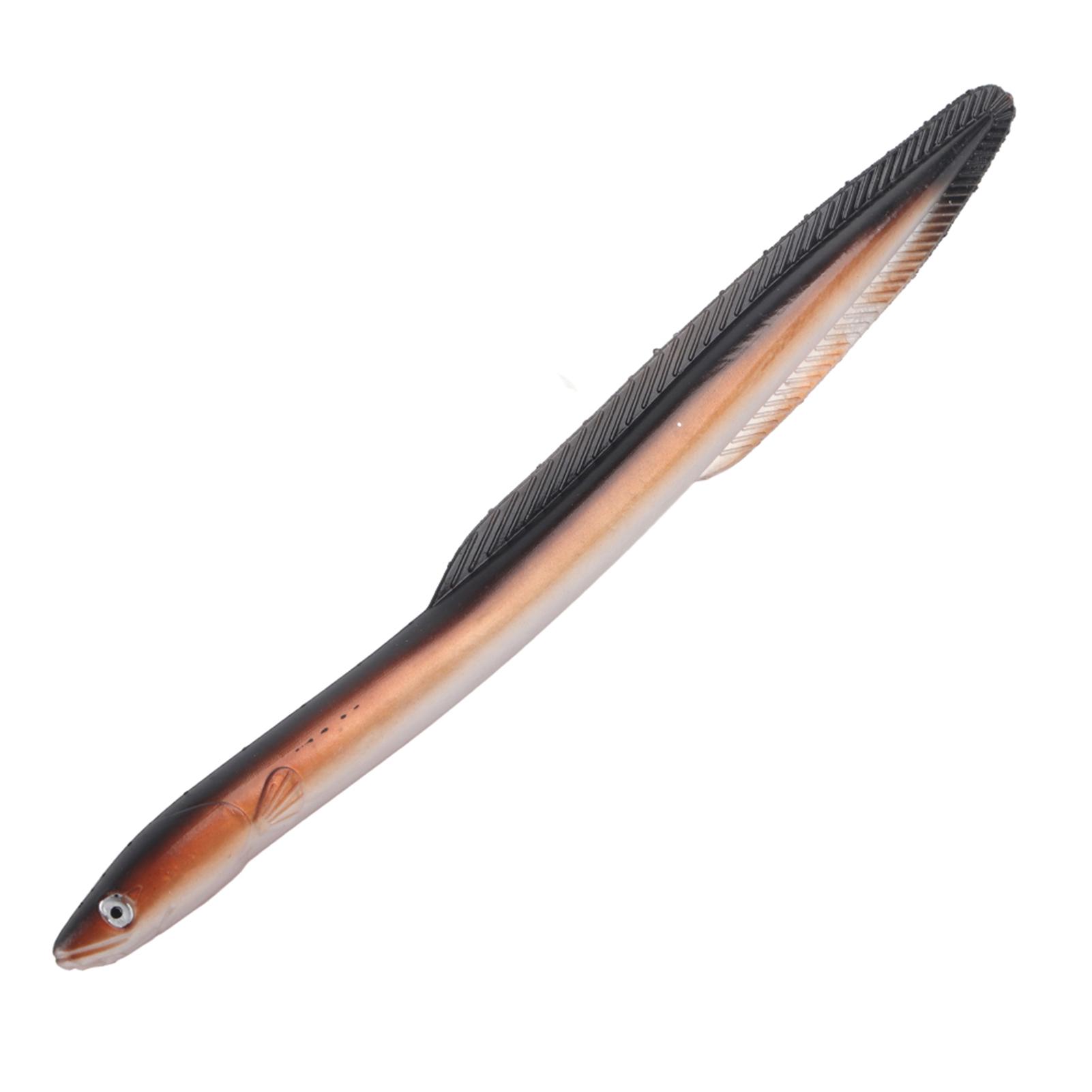 Fishing Bait, Fishing Simulation 1PCS Large Soft Eel Shape PVC Artificial Fishing Simulation Bait 1PCS Large PVC Artificial Fishing Simulation Bait