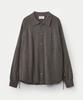 UMARMUNG Wool Cashmere Convertible Collar Shirt_Taupe