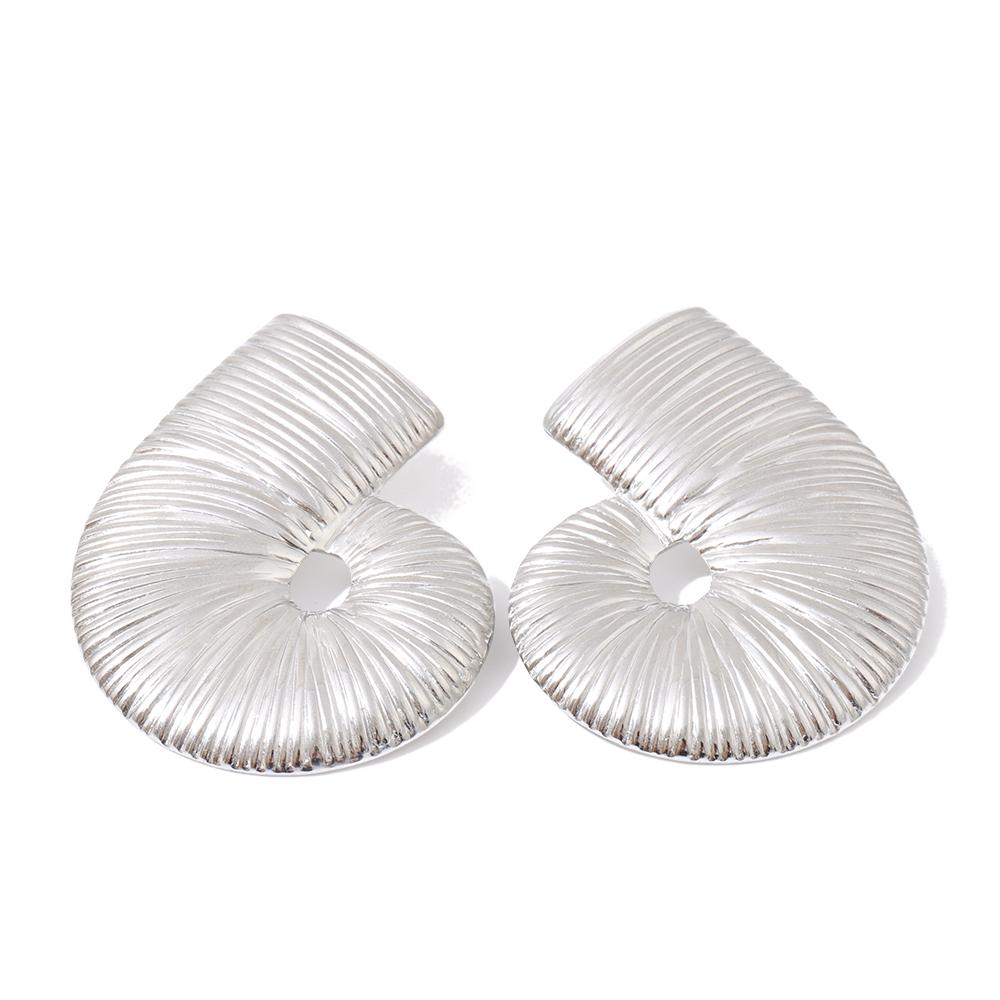 Eetit Waterproof Stainless Steel Metal Statement Stud Earrings Minimalist Stripe Attractive Fashion Europe Jewelry Wholesale
