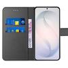 Coque pour Samsung Galaxy S26, Protection Anti-Rayures Antichoc Synthécuir Noir - 2 Verres Trempés