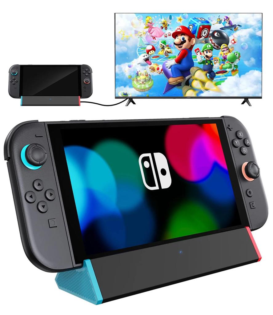 Antank S3 MAX Switch 2 Dock Kompatibilní TV Dok pro Switch s HDMI 2 USB Přenosný a Přenosný Dok – (2. generace) Výstup 4K@120Hz, Porty, Type-C