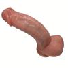 Simulated XL Curved Dildo – Dual Density Silicone, Thick Belly Design, Suction Cup, for Men and Women