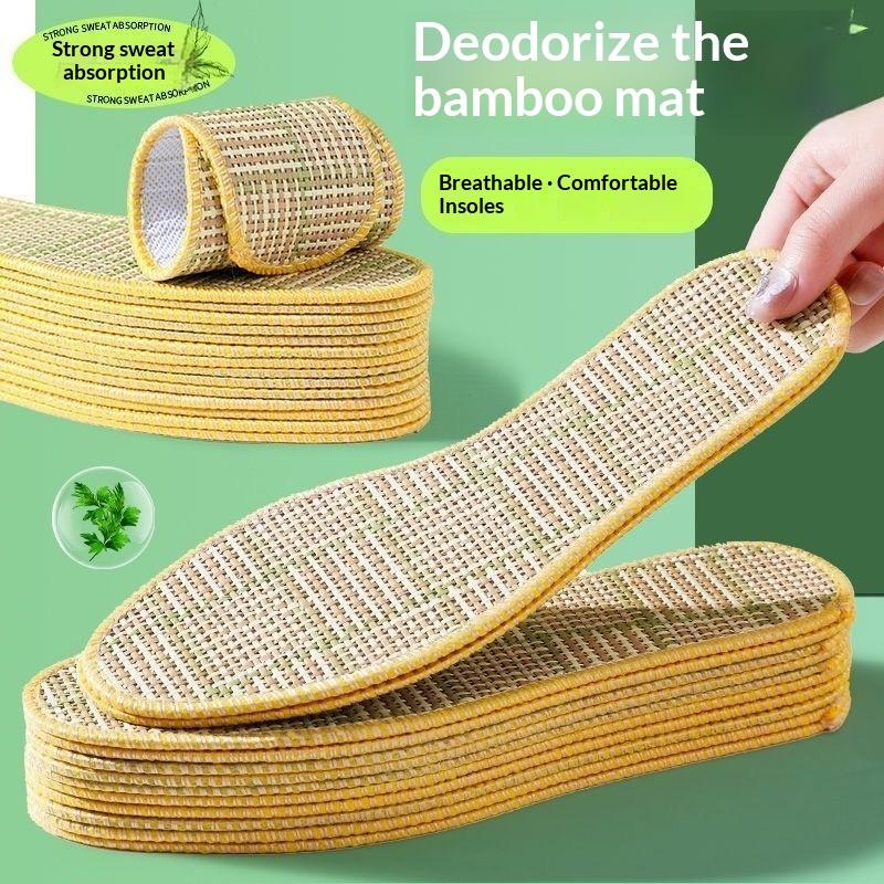 1Pair Men Women Summer Extra Thin Shoe Insoles Breathable Sweat Absorbent Anti-Odor Comfort Foot Cushion Pads Sports