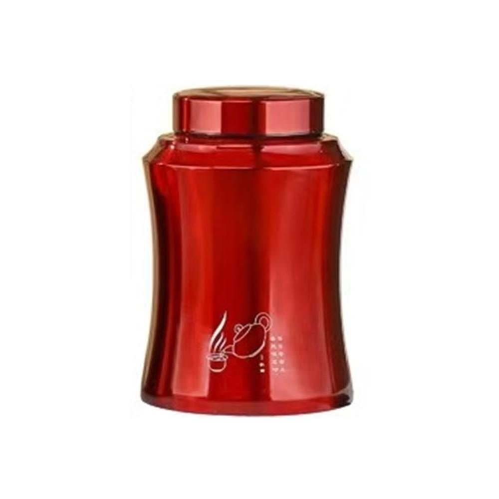 Large Capacity Tea Tin Threaded Port Sealed Tea Can Portable Tea Jar for Home&Travel