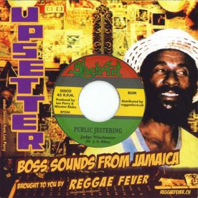7inch Record JUDGE WINCHESTER - Public Jestering / Darkness On The  RF234 Black Art/Regga 1974 Europe Reggae, Ska & Dub