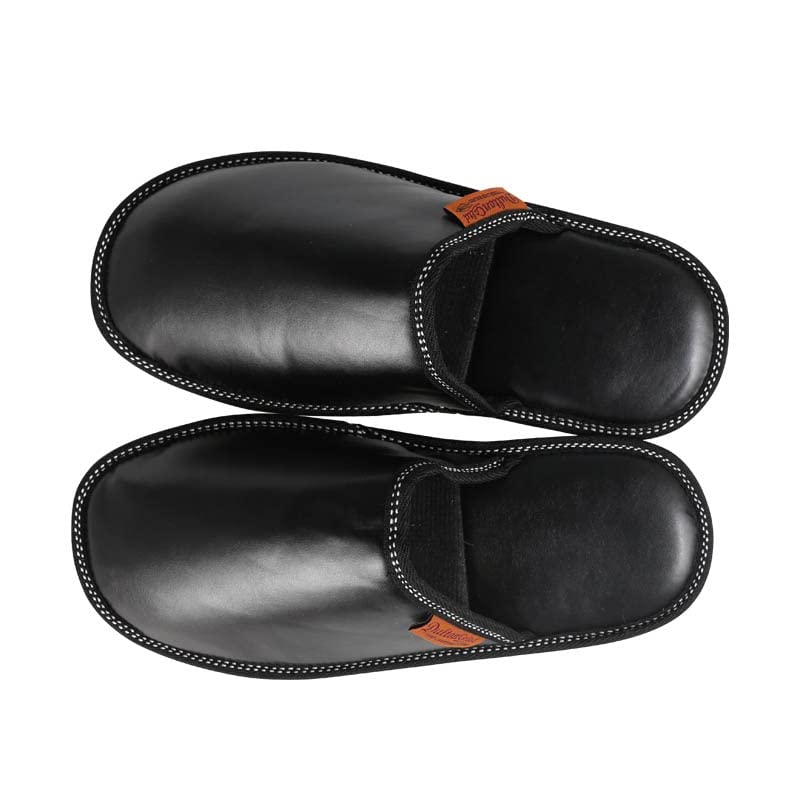 Dulton PU Room Shoes Slippers EV Black Comfortable Indoor Slippers with Storage Bag Height 100 x Width 130 x Depth 300mm Men's Dimensions