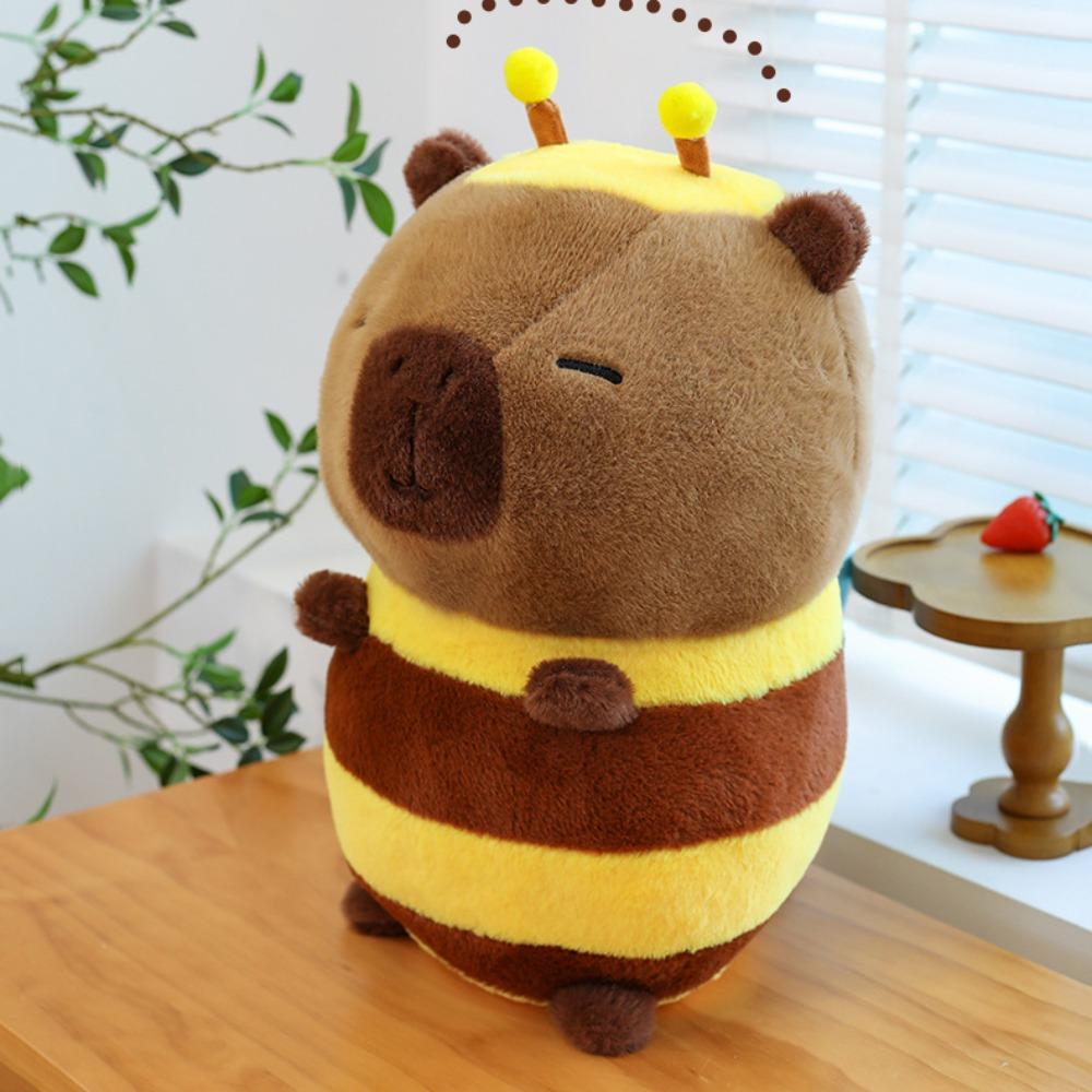 Cos Bee Capybara Plush Toy Simulation Capibara Fluffty Doll Capybara Plushies Christmas Toy