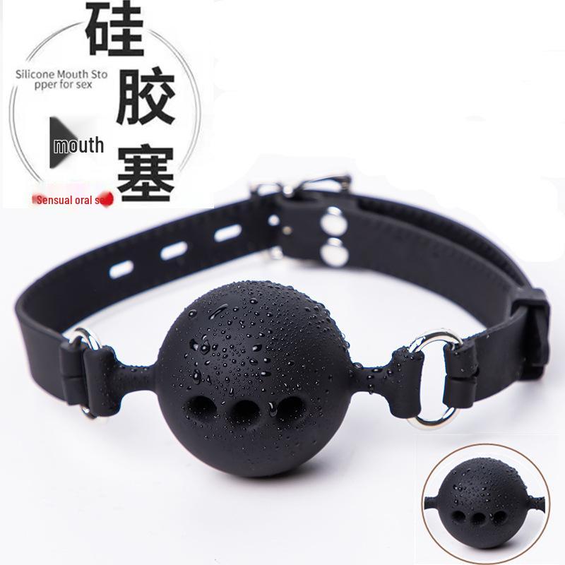 Silicone Saliva Ball Gag: Bondage Mouth Plug Alternative In Sex Toys.