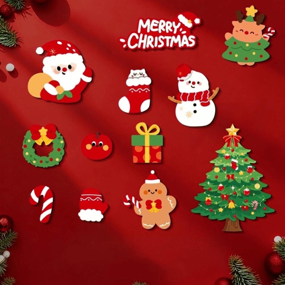 12pcs/set Magnetic Adhesive Refrigerator Magnets Cartoon Magnetic Stickers Children
