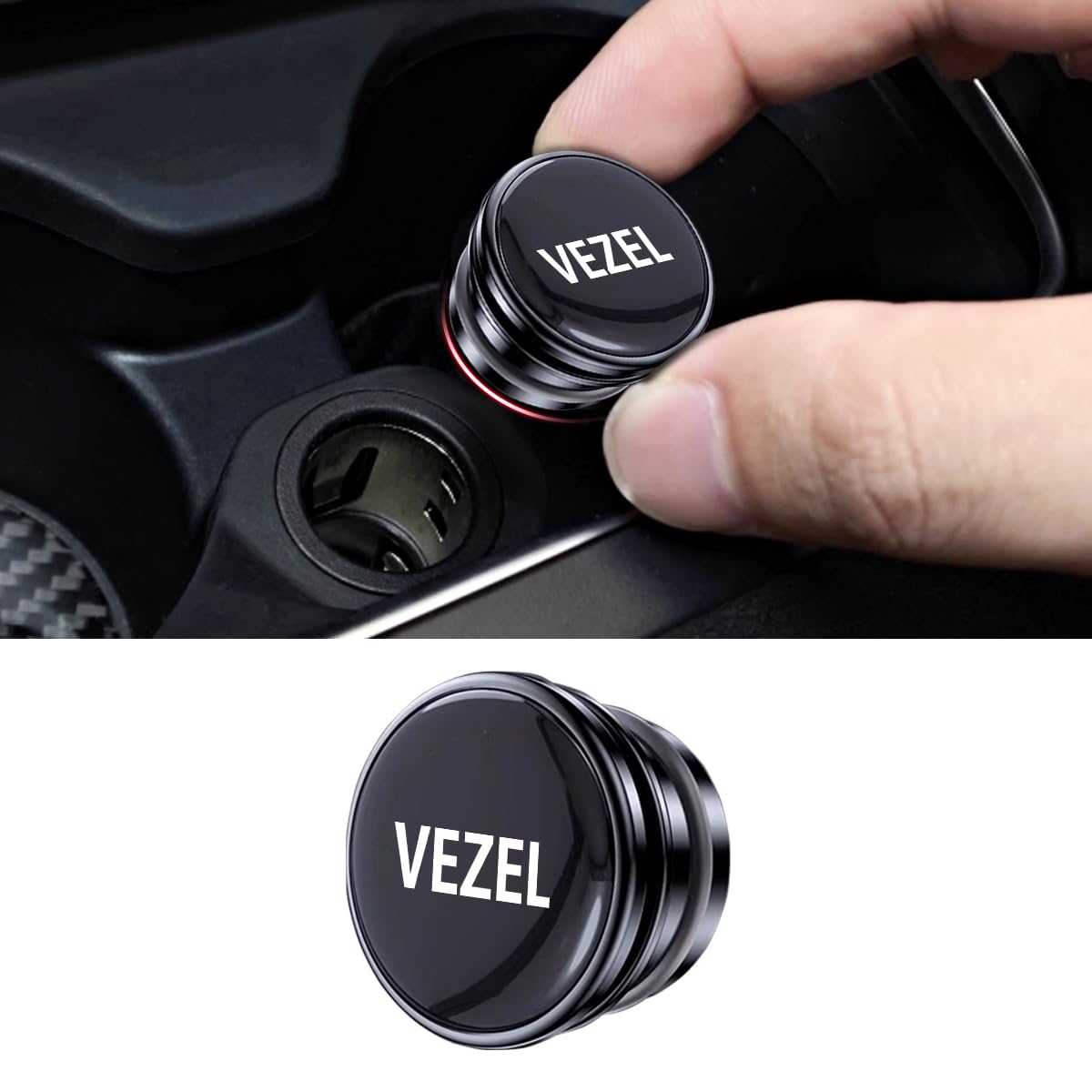 

[For Vezel] Cigarette Socket Cap, Car Lighter Plug Cover, Car VEZEL чёрный