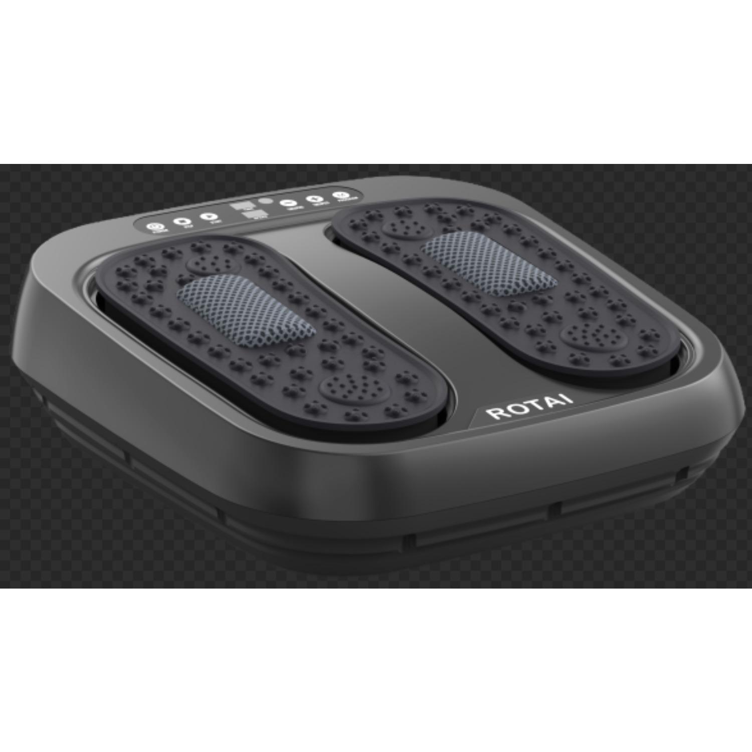 

Массажер для ног с подогревом и шиацу - Глубокий разминающий массаж с вибрацией и пультом, Облегчает подошвенный фасциит и невропатию чёрный