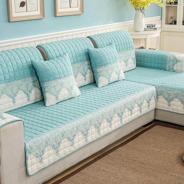 Gestepptes Sofa-Handtuchkissen, universeller Schonbezug für vier Jahreszeiten, rutschfeste Stoff-Sofabezüge für Wohnzimmer, Couch, Sofa-Handtuch