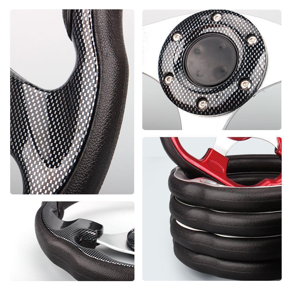 Universal Racing Steering Wheel, suitable for 13-inch steering wheels, ideal for modified and racing cars.