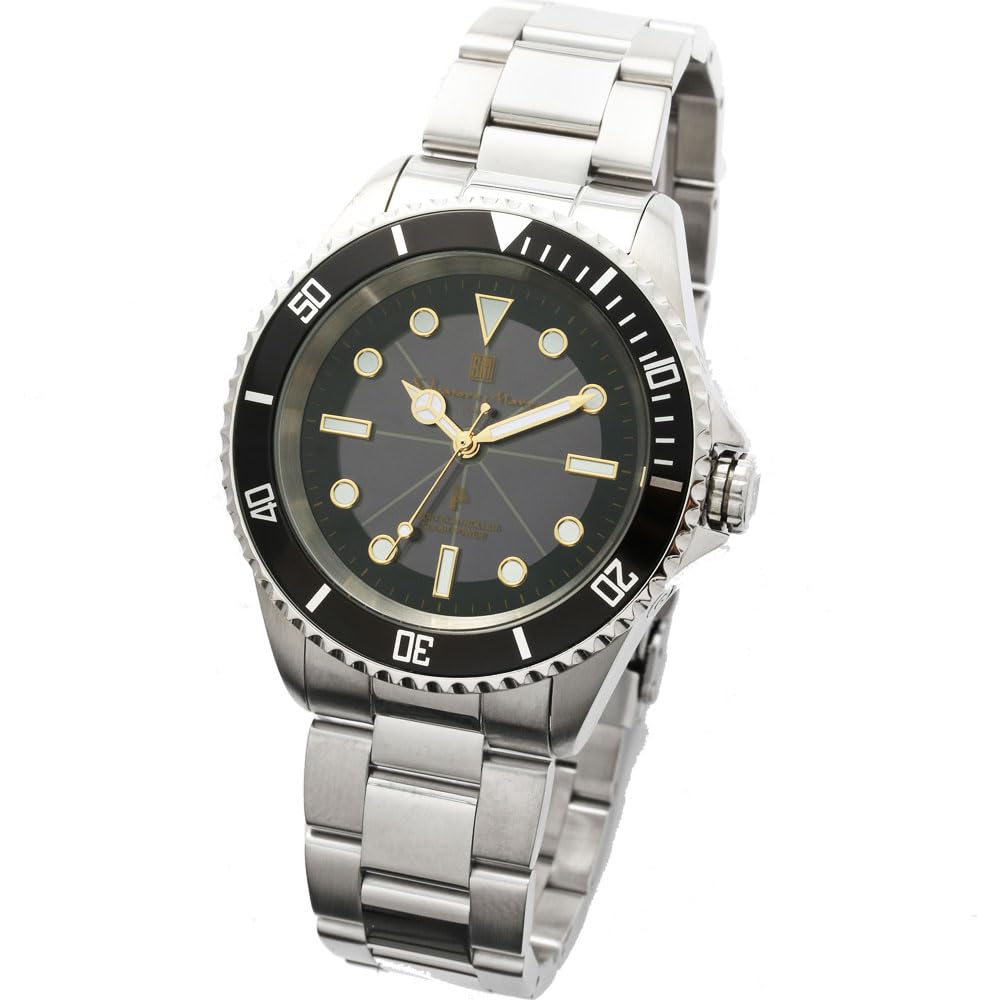 Salvatore Marra 10 ATM Water Stainless Steel Metal Black Japanese Salvatore Marra Business Casual Popular Brand Watch SM22110 Includes Watch Cloth x