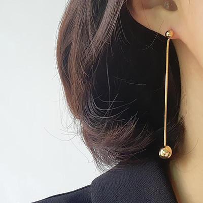 Women's Snake Chain 7cm Gold Silver Drop Earrings