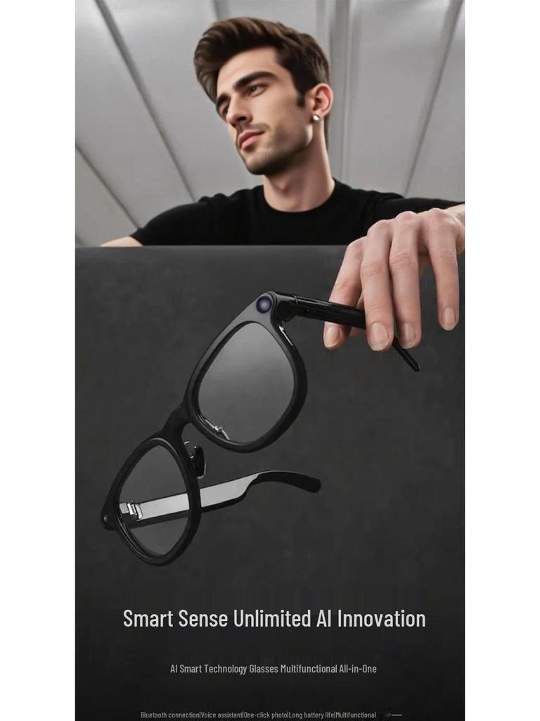 High-Definition AI Camera Glasses with 8MP Video, Image Recognition, Translation & Photography Features