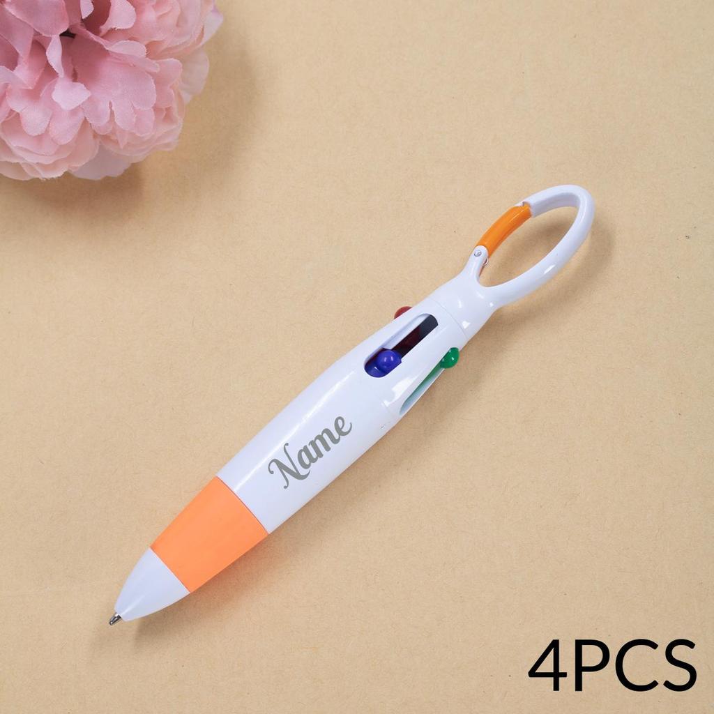 4 Pezzi Penne Gel Personalizzate Con Nome, Penne Personalizzate Per Insegnanti, Penna a Sfera Personalizzata, Regali di Natale Personalizzabili, Natale,