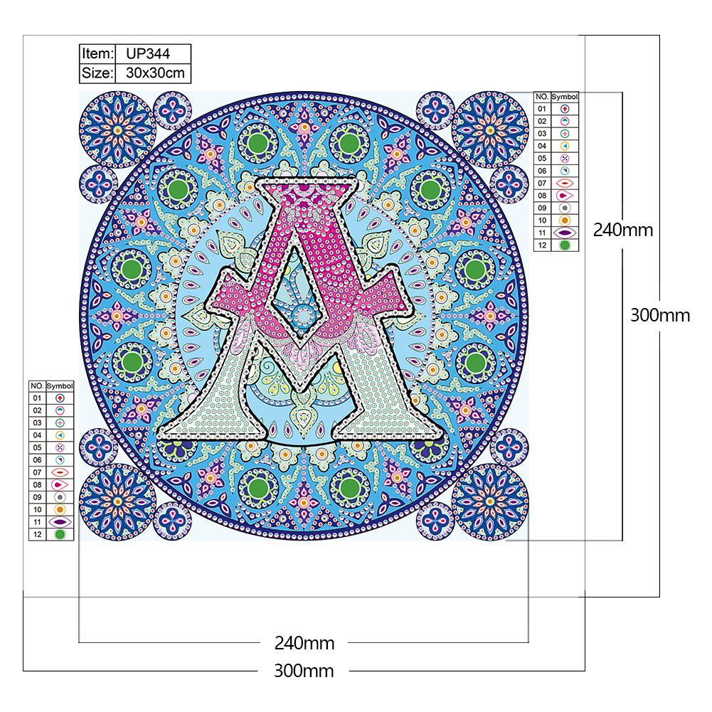 5D DIY Diamond Painting Capital Letters Diamond Embroidery Painting Full Round Diamond Mosaic DIY Rhinestones Home Decor Gift