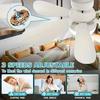 Dimmable light Color temperature Modern ceiling Mount Remote Control smart E27 Led Ceiling Fan Light