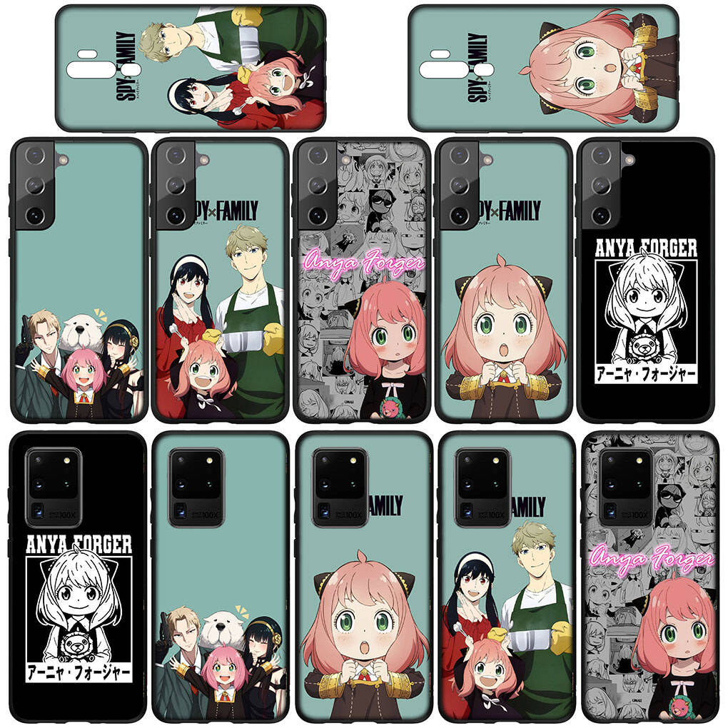 Phone Case for Samsung Galaxy S25 S23 S22 S24 Ultra FE S8 A05 A06 A15 A16 A36 A37 A35 A54 A55 A56 A57 A25 A26 A53 Anime Spy X Family Anya Forger Cover
